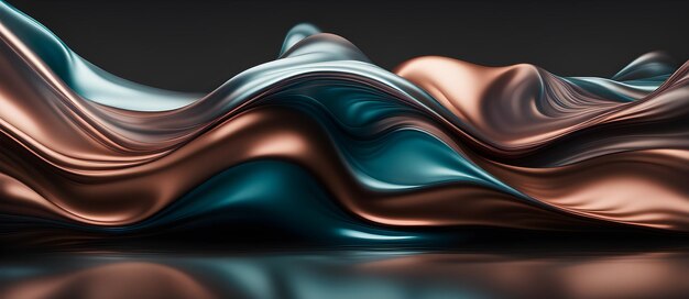 Abstract Colorful Wave Design Digital Background Graphic Banner Website Poster Ads Gift Card Template Arte para decorações de sites ou seu negócio de impressão sob demanda gerado por IA