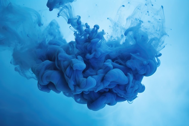 Abstract colorido fundo de fumaça azul brilhante colorido Abstract fumaça azuis em um fundo brilhante Ai gerado