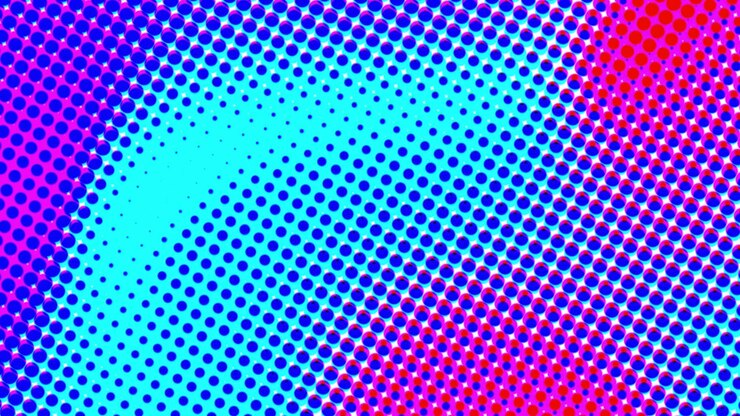Foto abstract colorido semitono gerado por computador d render