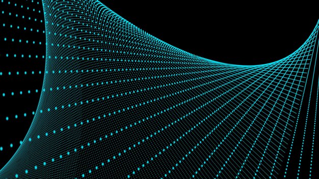 Abstract Cybernetic Network of Light Points