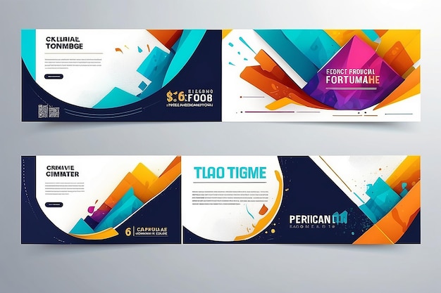 Foto abstract design de modelo de banner comercial criativo