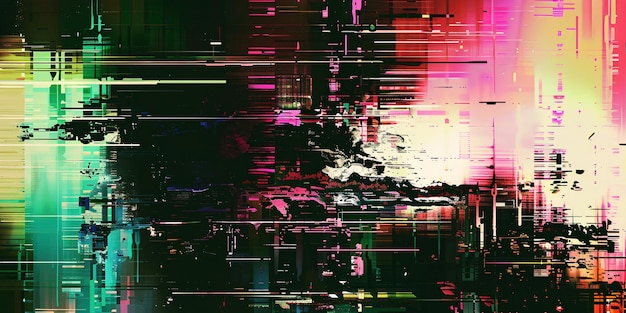 Foto abstract digital pixel noise glitch fehler video alte vhs schäden hintergrund