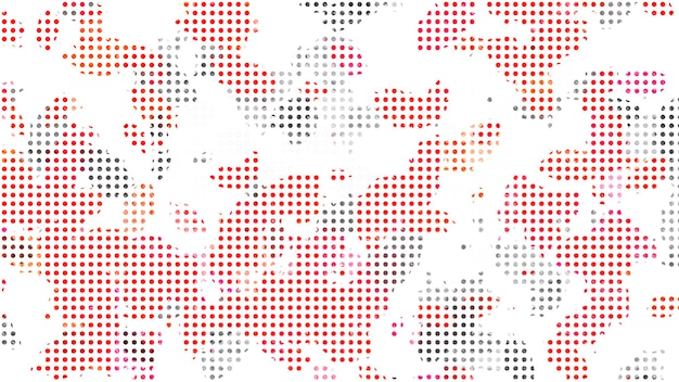 Abstract Dot Pattern in Red and Black