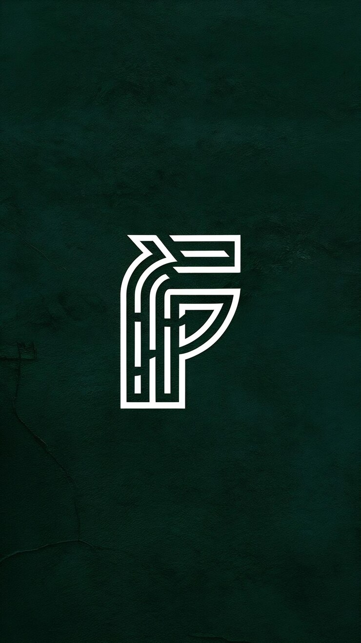 Foto abstract f letra linear logotipo da empresa ícone sinal design vetorial com cartão de visita de marca