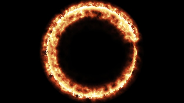 Abstract Feuerkreis computergenerierte D-Render