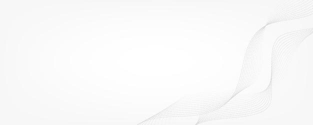 Abstract flowing lines on a white background