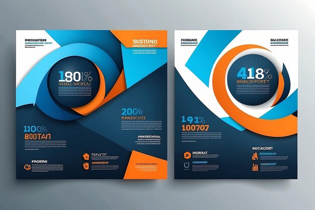 Foto abstract flyer design background brochure template annual report cover pode ser usado para revista