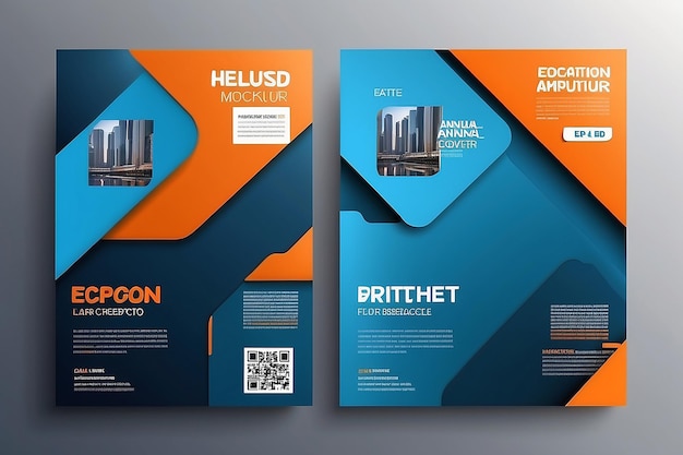 Abstract flyer design background Brochure template Annual report cover Pode ser usado para revista