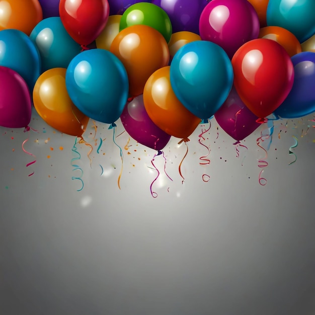 Abstract Fundo de férias com balões Pode ser usado para promoção publicitária e cartão de aniversário