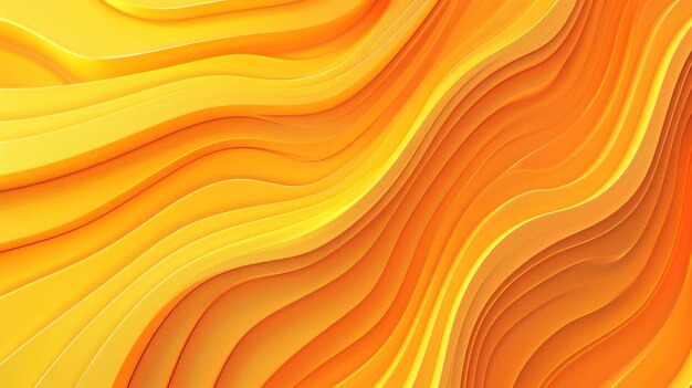 Abstract Gelber Hintergrund mit welligen Linien