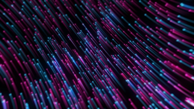 abstract glowing lines