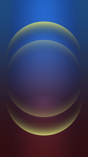 Abstract gradient circles mobile wallpaper