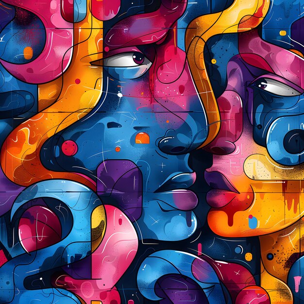 Abstract Graffiti Ilustração de fundo