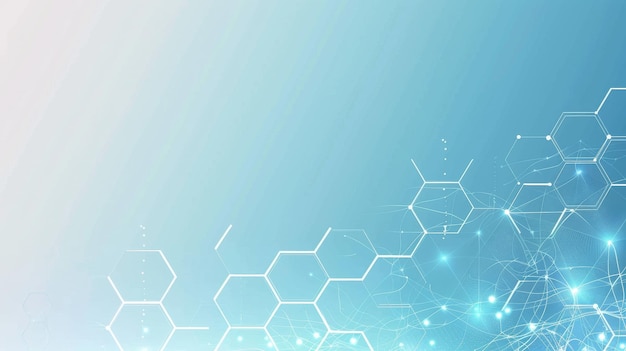Abstract Hintergrund der Hexagon-Molekültechnologie