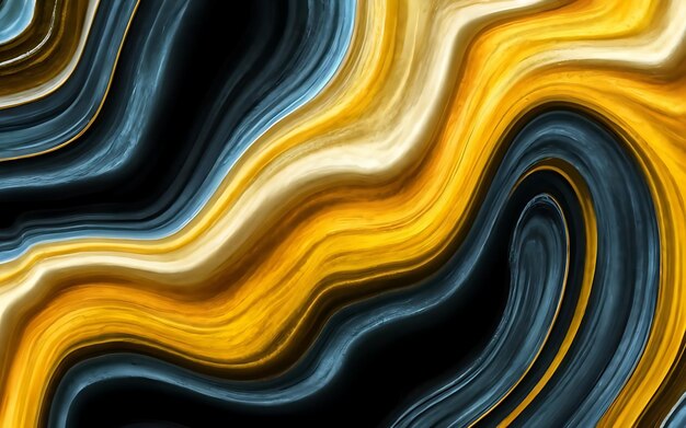 Abstract Hintergrund textierte gelbe und blaue Farbe gemischt Hintergrund Generative Ai