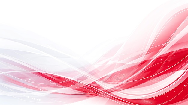 Abstract Hintergrund von roten und weißen Wellen mit Linien