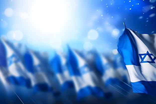 Foto abstract israel patriotischer hintergrund blau und fahnenfarben