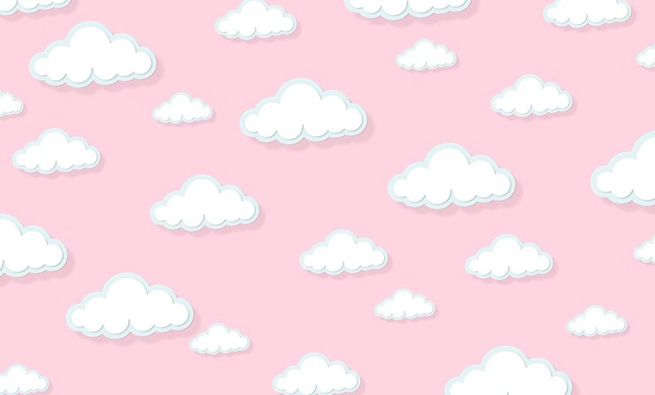 Foto abstract kawaii nuvens fundo de desenho animado