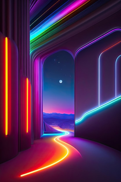 Abstract Neon-Hintergrund