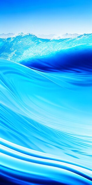 Foto abstract océano azul y fondo de olas