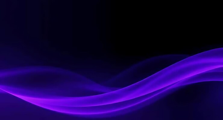 Abstract Purple Wave with Smooth Flowing Lines