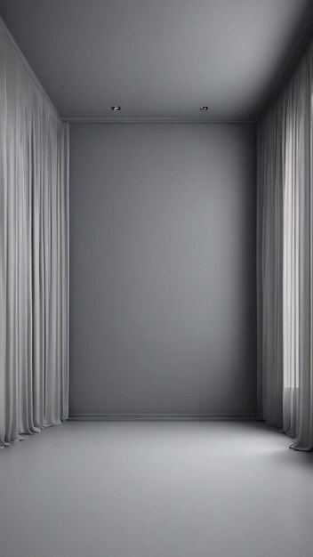 Abstract smooth empty grey studio well use as backgroundbusiness reportdigitalwebsite templateba