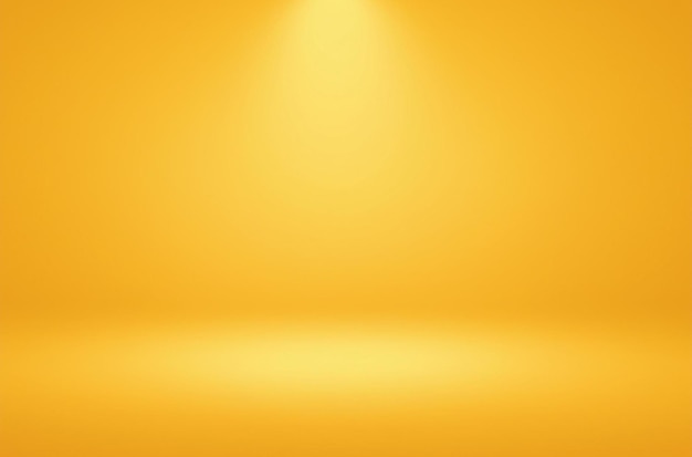 Abstract Solider gelber Gradient-Studio-Hintergrund