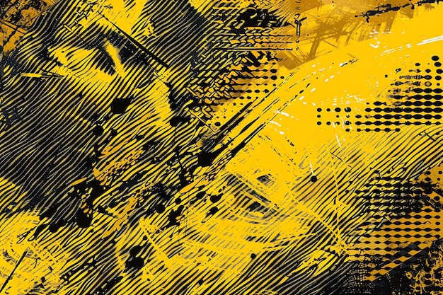 Foto abstract splatter grunge con efecto de medio tono
