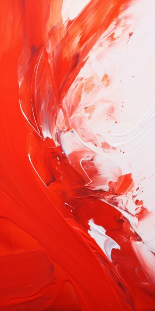 Foto abstract swirl of red paint una obra de arte inspirada en el neoplasticismo