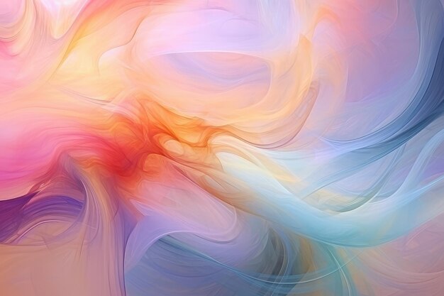 Abstract Swirls of Pastel Dreamscape (Virajos de sonhos pastel)