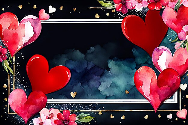 Foto abstract valentinstag rahmen grenze hintergrund valentinstag textur valentinstag banner design liebeskonzept