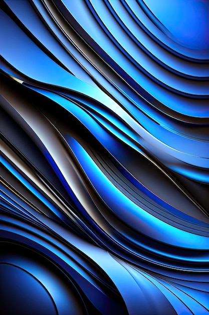 Abstract Volumetrischer blauer Hintergrund