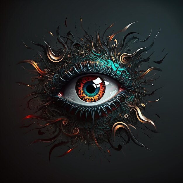 Abstract von Creepy Fantasy Eye