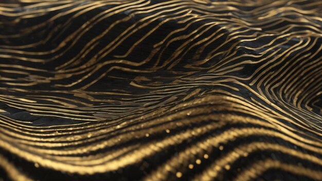 Foto abstracta moderna textura de oro negro fibra de carbono