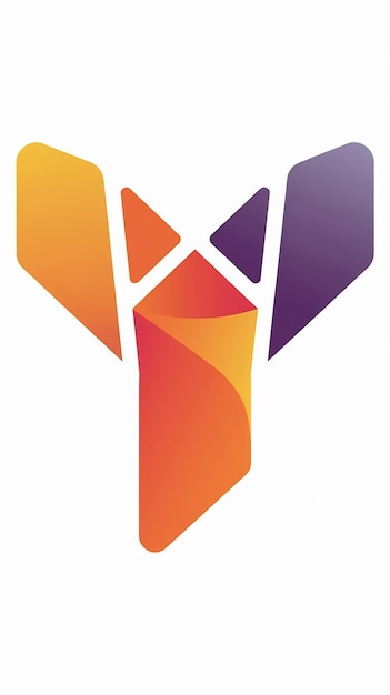 Abstracte la letra Y en el icono del logotipo del rombo El signo del logotipo de la compañía Fun vecto