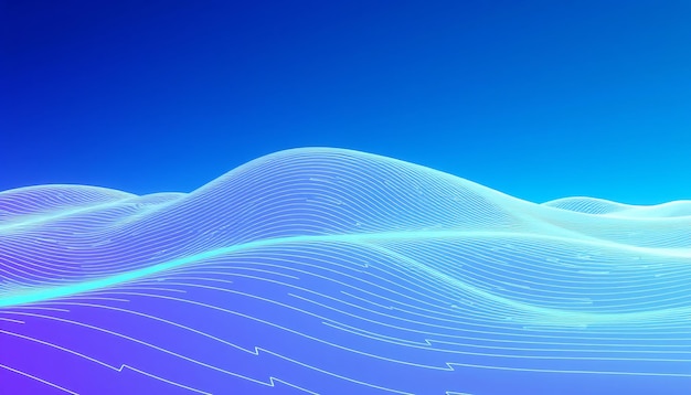 Abstracto 3D de fondo azul y púrpura con líneas blancas