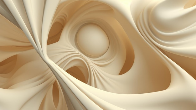 Abstracto 3D de fondo cremoso