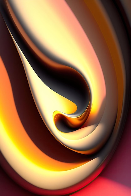 Abstracto 3D de fondo cremoso