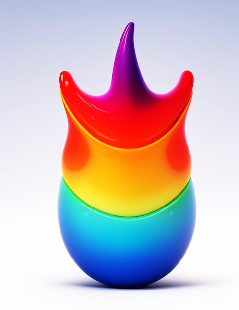 Abstracto 3D forma líquida cor de fundo de gradiente vibrante