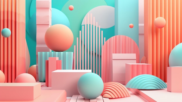 Abstracto 3D Formas estética papel tapiz ar 169 ID de trabajo ca2a6e0932fa46e9a0d4f23223f51f25