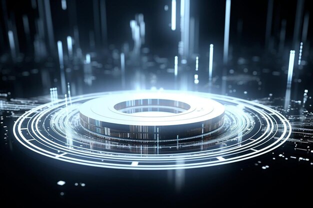 Abstracto 3d render diseño futurista fondo de tecnología moderna