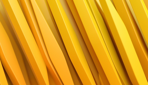 Abstracto 3d renderizado diseño de fondo amarillo moderno