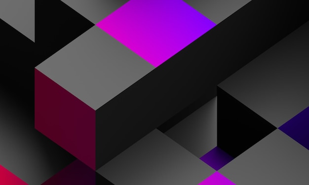 Abstracto 3d renderizar diseño de fondo moderno con formas geométricas