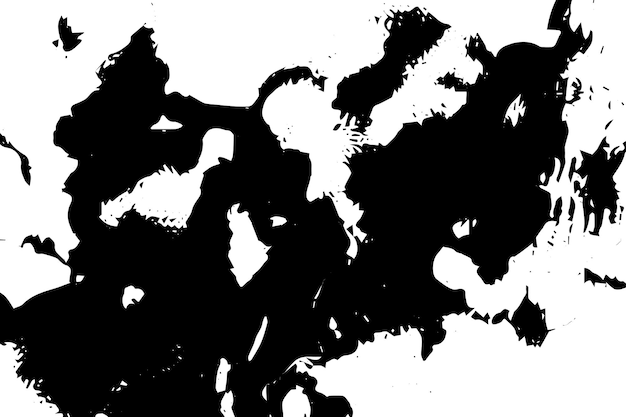 Abstracto acuarela gotas negras en fondo blanco foto de stock