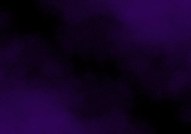 Abstracto acuarela púrpura sobre un fondo negro