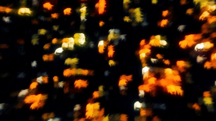 Foto abstracto aislado luces festivas borrosas con efecto bokeh movimiento estrellas brillantes fondo de movimiento