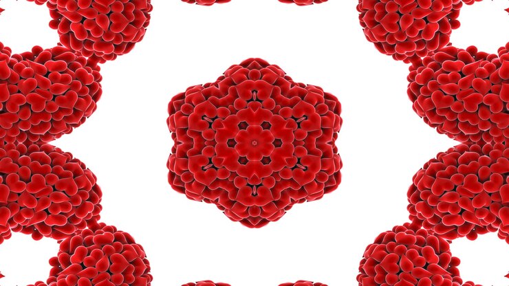 Foto abstracto amor colorido corazón y pasión colores concepto patrón simétrico ornamental decorativo caleidoscopio movimiento círculo geométrico y formas de estrellas