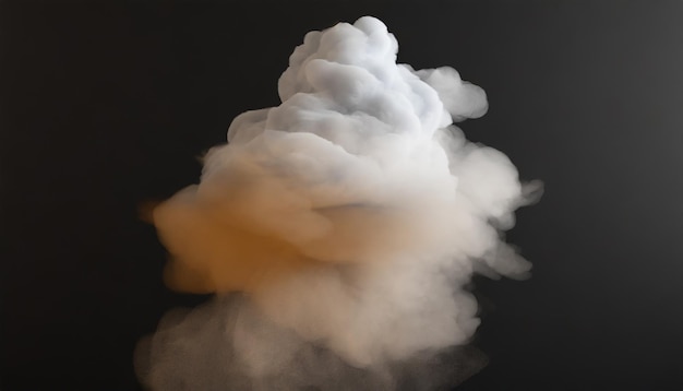 Foto abstracto arte nebuloso composición de humo y nubes en la abstracción artística