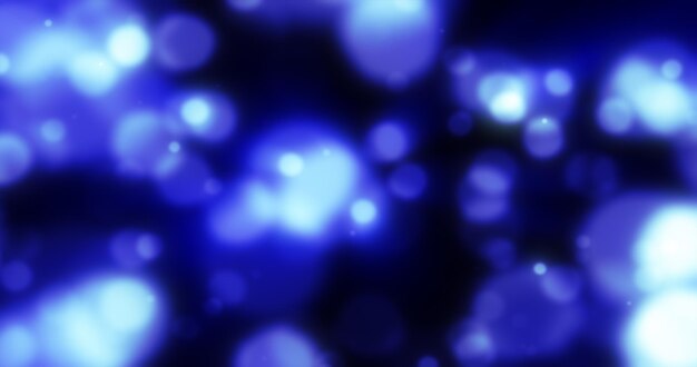 Abstracto azul borroso fondo de vacaciones con bokeh mágico de energía de luz brillante brillante