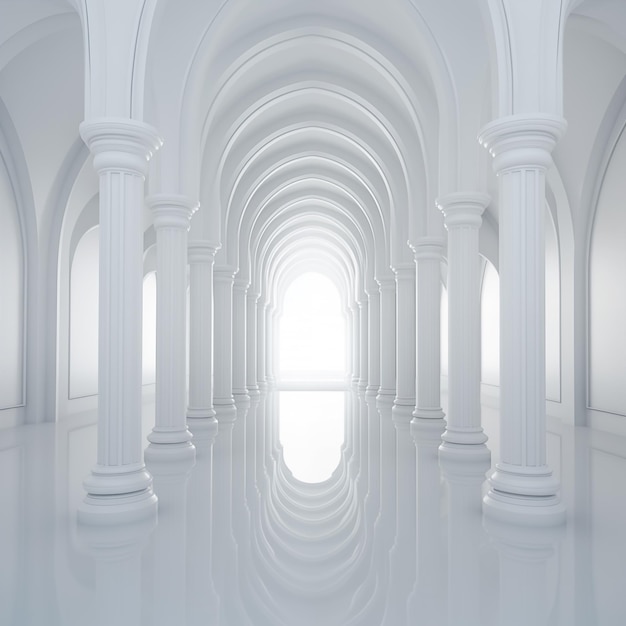 Abstracto blanco de fondo blanco arquitectura habitación brillante